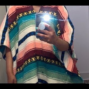 Indie style poncho